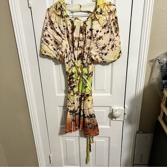 Karen Millen X Rui Jiang Mirrored Tulipa Print Woven Satin Mini Dress 6 S2 - Picture 4 of 10